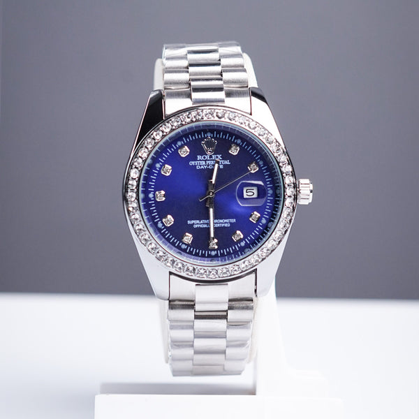 Oyster Perpetual Day-Date – Diamond Dial Luxury Watch | Black, Tiffany, Green & Blue