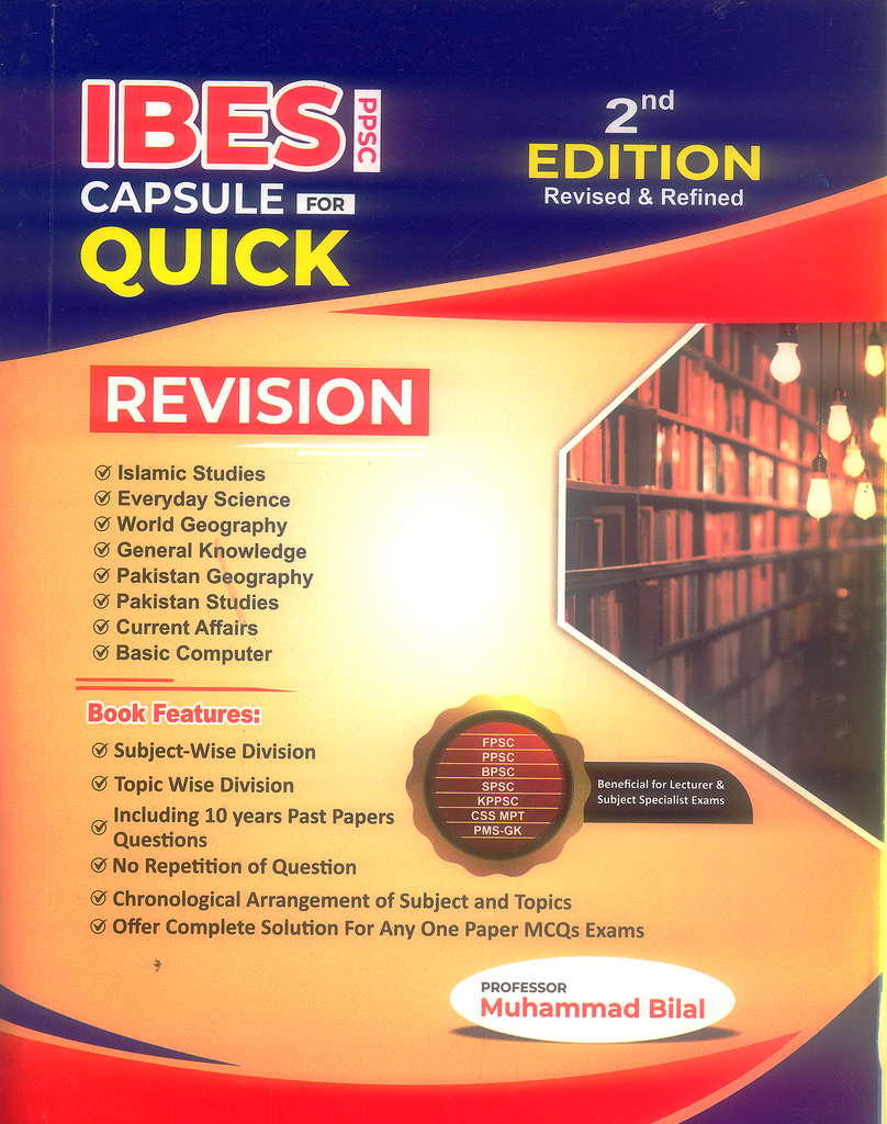 IBES PPSC Capsule For Quick Revision 2nd Edition by Muhammad Bilal –  BooksNbooks