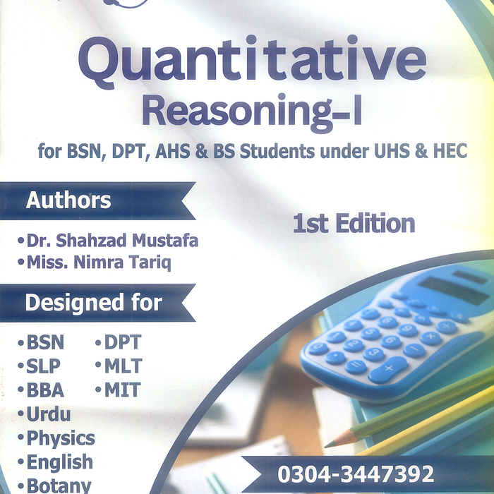Quantitative Reasoning I (Cool Education Sries) For BSN & AHS Quantitative Reasoning I (Cool Education Sries) For BSN & AHS