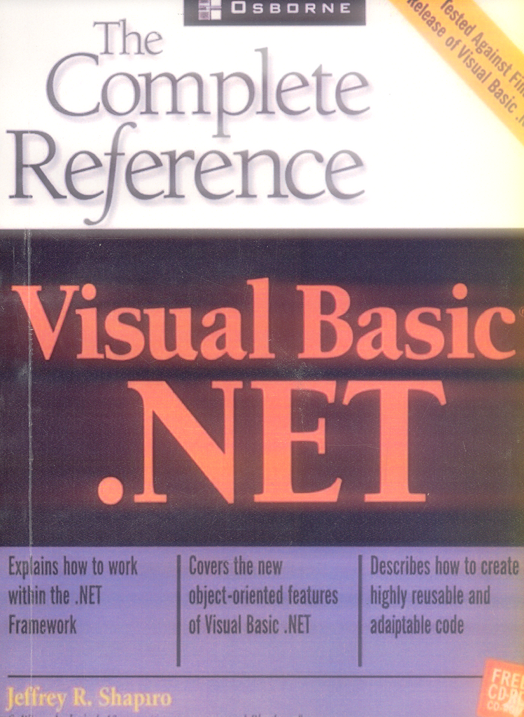 Visual Basic.NET The Complete Reference by Jeffrey R. Shapiro – BooksNbooks