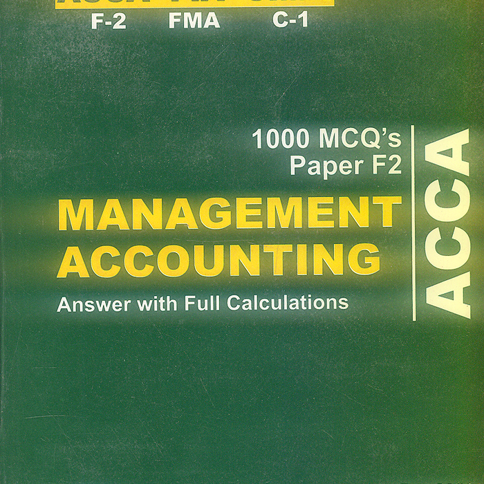 ACCA Management Accounting ACCA Management Accounting
