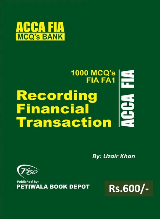 ACCA Recording Financial Transaction ACCA Recording Financial Transaction