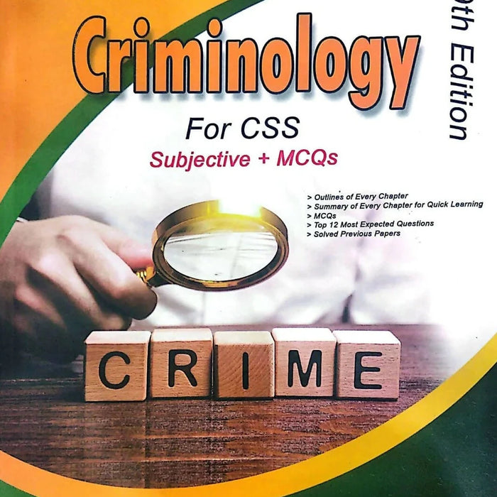 Advanced Criminology For CSS  Advanced Criminology For CSS