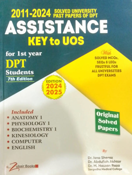 Assistance Key To UOS Solved Papers For 1st Year DPT