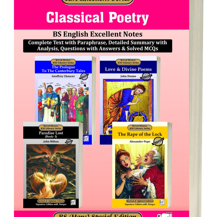 Classical Poetry BS English Excellent Notes  – Kitab Mahal Classical Poetry BS English Excellent Notes  – Kitab Mahal