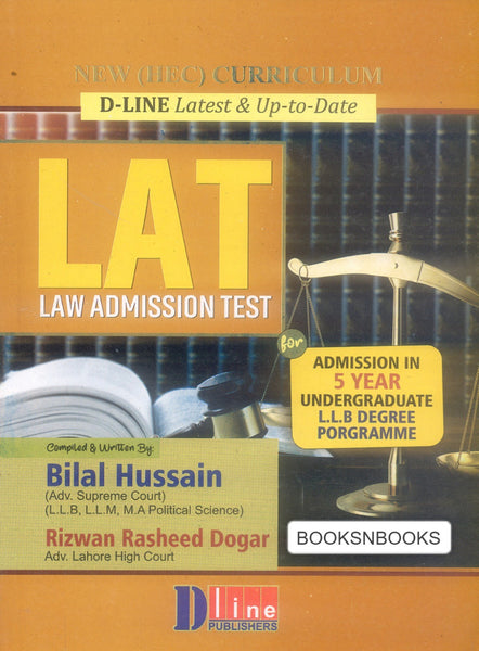 D Line LAT (Law Admission Test) For Admission in 5 Year LLB Program