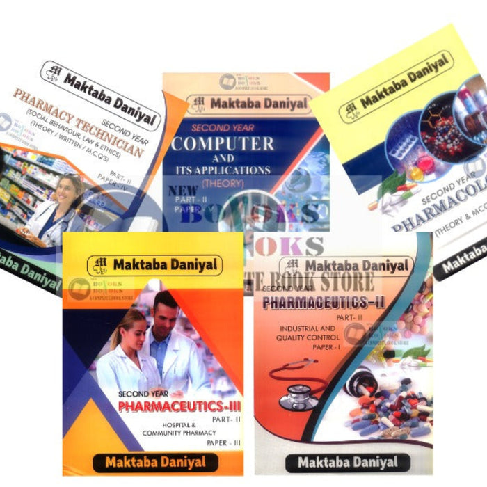 Daneyal Pharmacy Technician Part - II  (2nd Year) 5 Books Set Daneyal Pharmacy Technician Part - II  (2nd Year) 5 Books Set