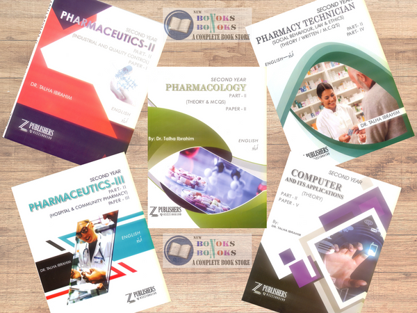 Daniyal Pharmacy Technician Part - II  (2nd Year) 5 Books Set With Urdu Translation