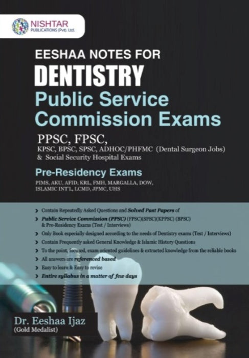 Eeshaa Notes for Dentistry Public Service Commission Exams Eeshaa Notes for Dentistry Public Service Commission Exams
