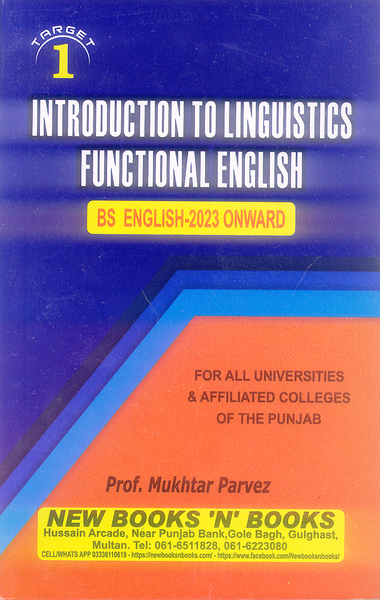 Introduction to Linguistics Functional English For BS