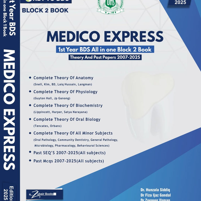 KEY TO BDS Medico Express Block 2 For 1st Year BDS KEY TO BDS Medico Express Block 2 For 1st Year BDS