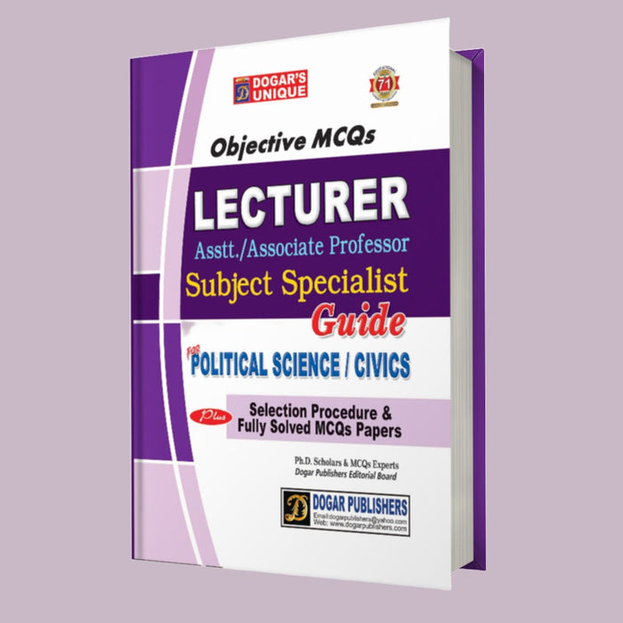 Lecturer Political Science Civics  Objective Mcqs - DOGAR Lecturer Political Science Civics  Objective Mcqs - DOGAR