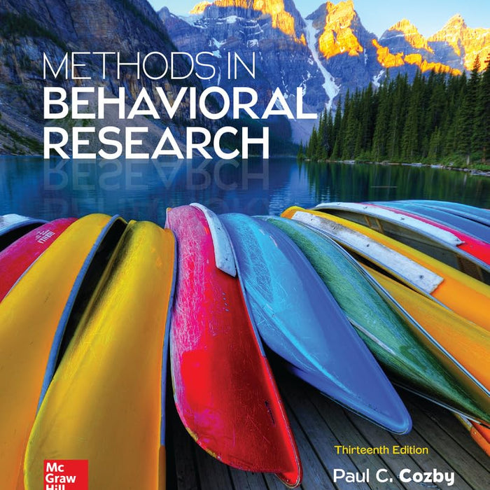 Methods in Behavioral Research 13th Edition  Methods in Behavioral Research 13th Edition