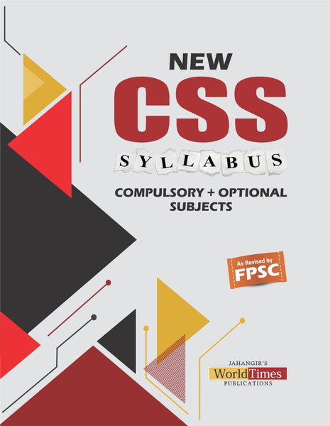 New CSS  Syllabus 2024 Compulsory + Optional Subject - JWT