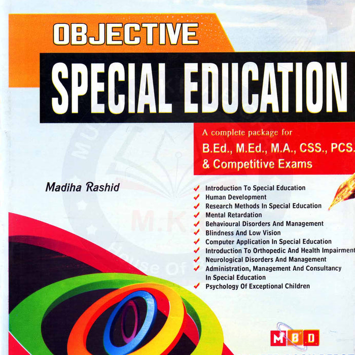 Objective Special Education MCQs For B.Ed CSS PCS Objective Special Education MCQs For B.Ed CSS PCS