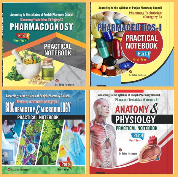 Pharmacy Technician Category B Practical Book 1st Year 4 books set