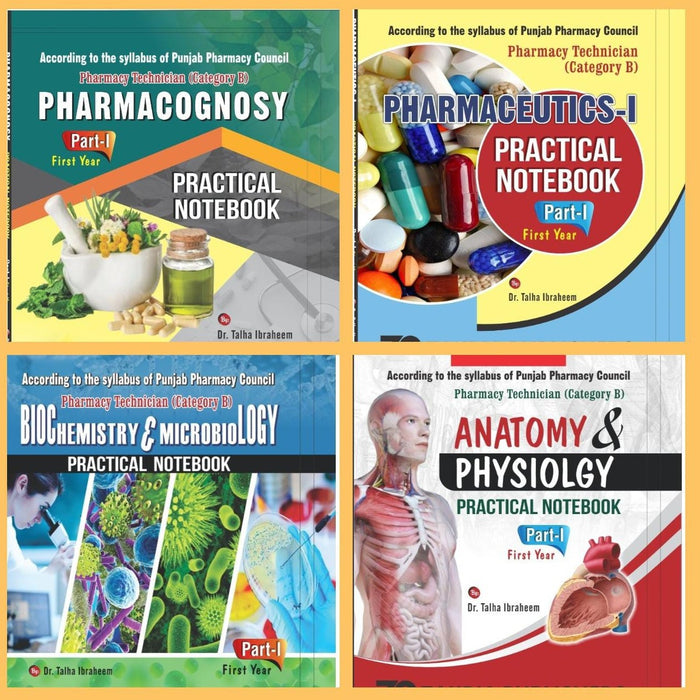 Pharmacy Technician Category B Practical Book 1st Year 4 books set Pharmacy Technician Category B Practical Book 1st Year 4 books set