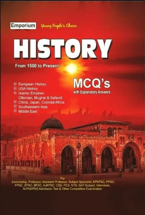 History MCQs From 1500-Present By Experience Professor-Emporium History MCQs From 1500-Present By Experience Professor-Emporium