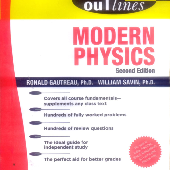 Schaum's Outline of Modern Physics 2nd Edition  Schaum's Outline of Modern Physics 2nd Edition