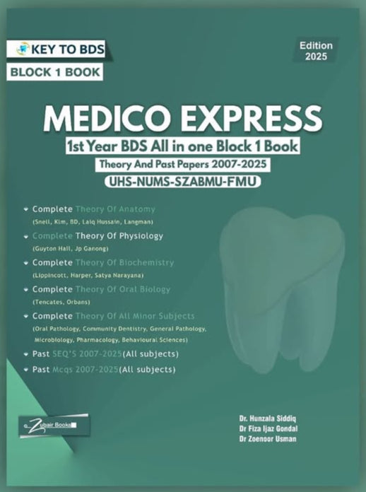 Key to BDS Medico Express Block 1 Key to BDS Medico Express Block 1