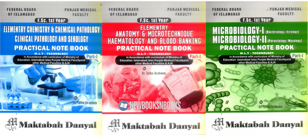 Daniyal Medical Lab Technician Practical Notebooks For FSc 1st Year