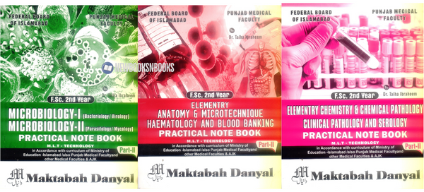 Medical Lab Technician (MLT) Practical Notebooks For FSc 2nd Year