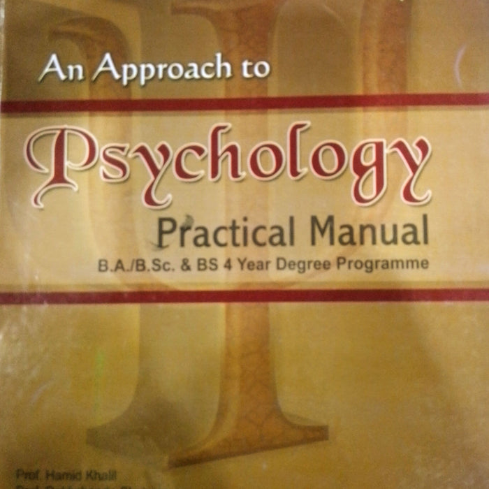 Psychology Practical Manual For BA BSc Psychology Practical Manual For BA BSc