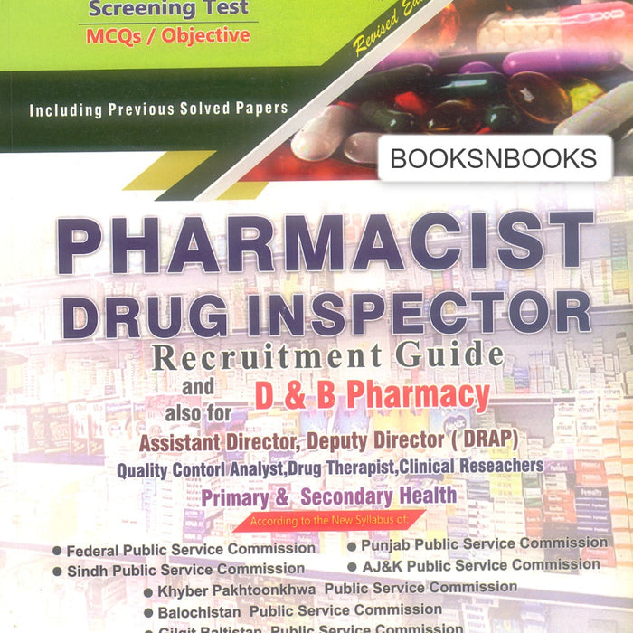 Pharmacist Drug Inspector MCQS For PSC NTS By M. Arshad Bhatti Pharmacist Drug Inspector MCQS For PSC NTS By M. Arshad Bhatti