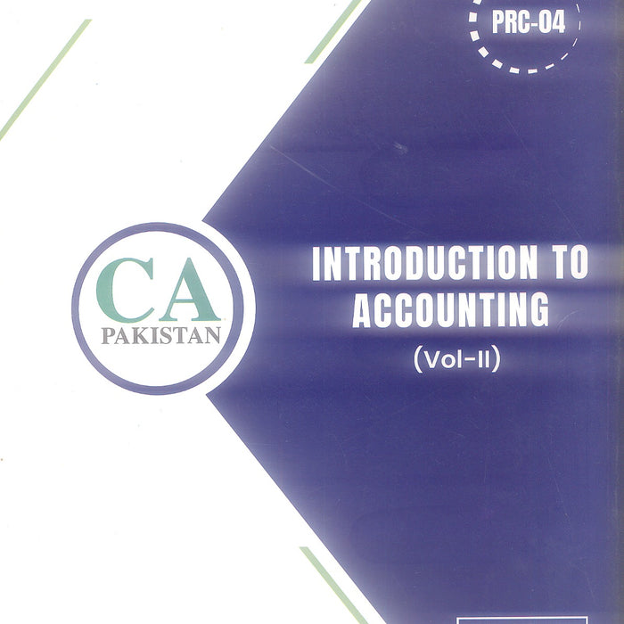 ICAP Rise PRC-04 Introduction To Accounting (Vol-II) ICAP Rise PRC-04 Introduction To Accounting (Vol-II)