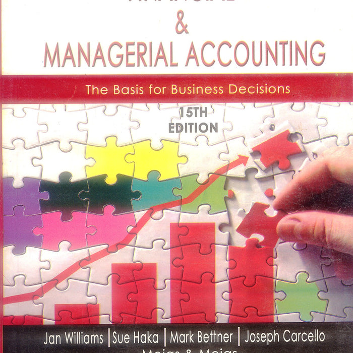 Financial & Managerial Accounting 15th Edition by Jan Williams  Financial & Managerial Accounting 15th Edition by Jan Williams