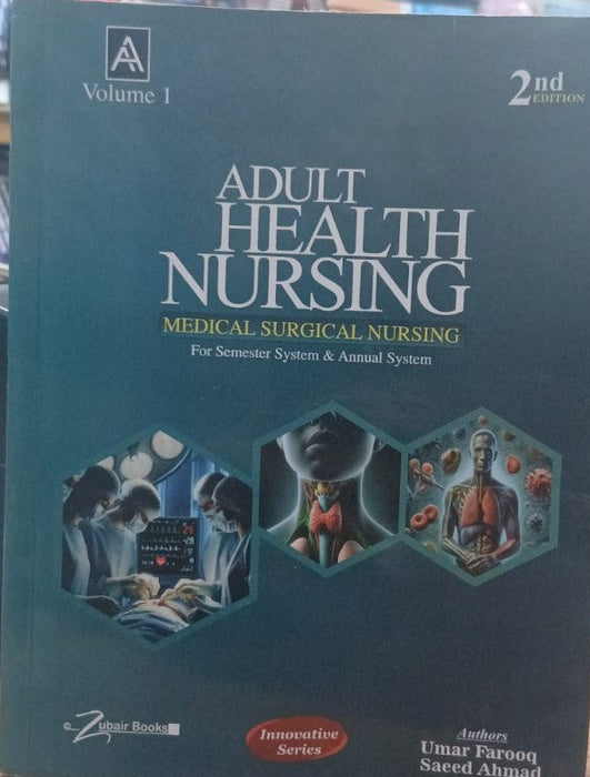 'Adult Health Nursing' on a wooden surface 'Adult Health Nursing' on a wooden surface