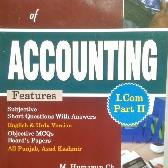 Trend Principles Of Accounting For I.Com Part - II by M. Humayun Ch Trend Principles Of Accounting For I.Com Part - II by M. Humayun Ch