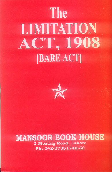 The limitation Act 1908 Pakistan Bare Act