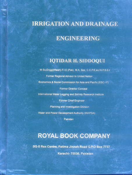 Irrigation And Drainage Engineering By  Iqtidar H Siddiqui