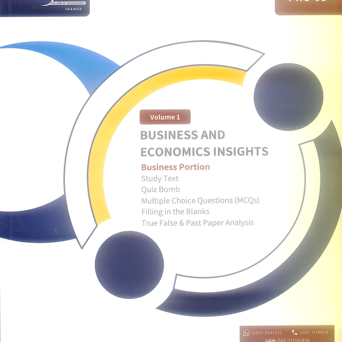 PRC-03 Business And Economic Insights Study Text (Volume I & II) - Crescent PRC-03 Business And Economic Insights Study Text (Volume I & II) - Crescent