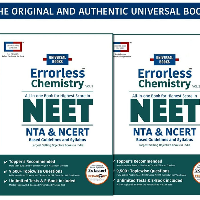 Errorless Chemistry All In One Book For Highest Score In NEET NTA &  NCERT Errorless Chemistry All In One Book For Highest Score In NEET NTA &  NCERT