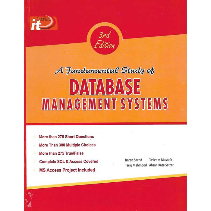 Fundamental Study of Database Management 3rd Edition byTasleem Mustafa Fundamental Study of Database Management 3rd Edition byTasleem Mustafa
