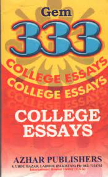Gem 333 College Essays