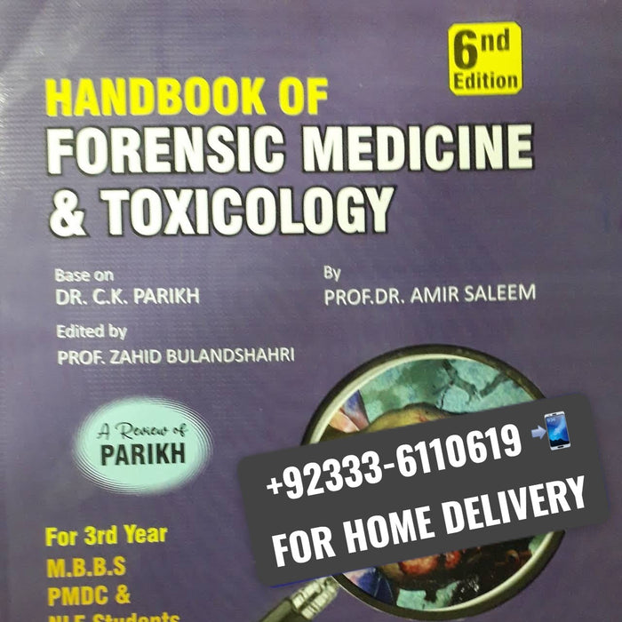 Handbook Of Forensic Medicine & Toxicology For 3rd Year MBBS  Handbook Of Forensic Medicine & Toxicology For 3rd Year MBBS