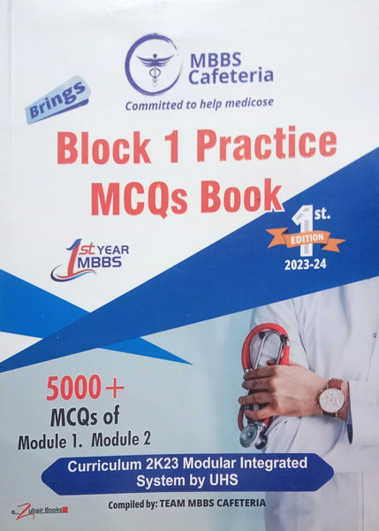 MBBS Cafeteria Block 1 Practice MCQs Book 1st Year MBBS