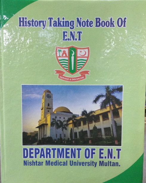 History Taking Note Book Of E.N.T History Taking Note Book Of E.N.T