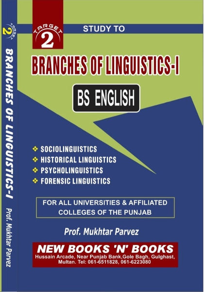 Target Branches Of Linguistics - I