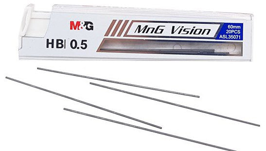 M&G MnG Vision 0.5mm HB Mechanical Clutch Pencil Lead Refills