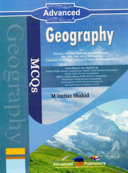 Advanced Geography MCQs For CSS PMS PCS FPSC PPSC By Imtiaz Shahid