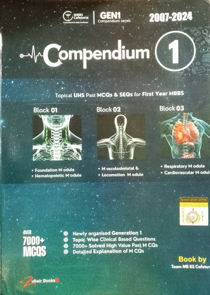 MBBS Cafeteria Compendium 1 Topical UHS Past Mcqs & SEQs For 1st Year MBBS