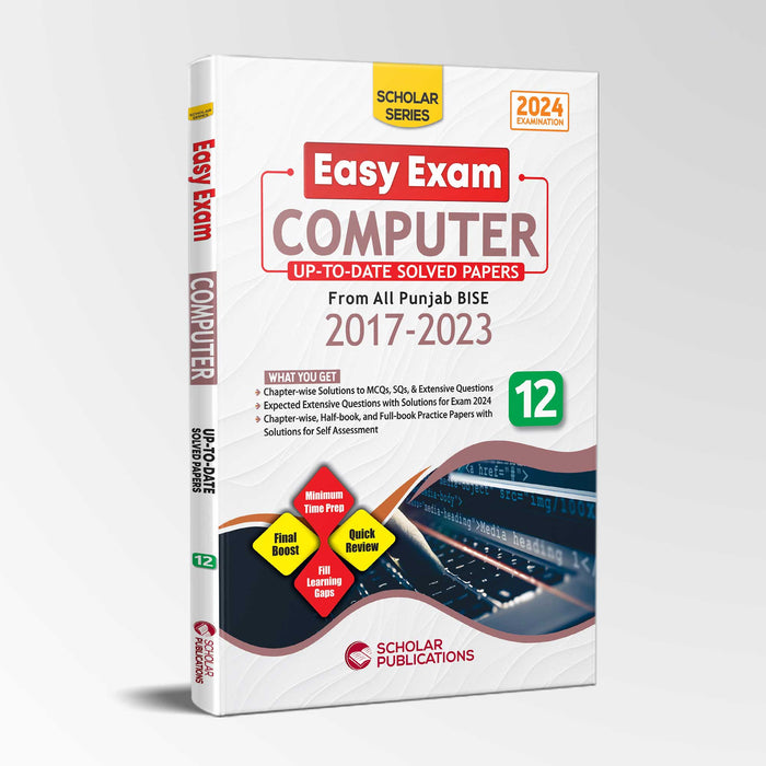 SCHOLAR SERIES COMPUTER SCIENCE 12 EASY EXAM (2017 2023)