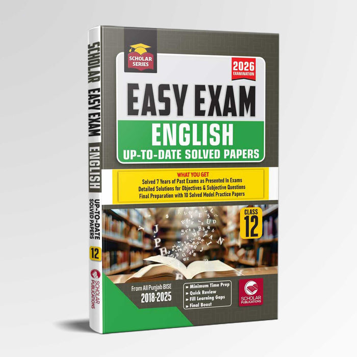 Scholar Series Easy Exam Up To Date Solved Papers For Class 12