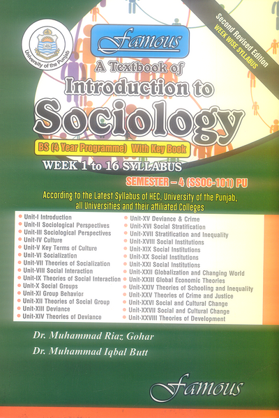 A Textbook of Introduction To Sociology For BS 2nd Edition - With Key Book