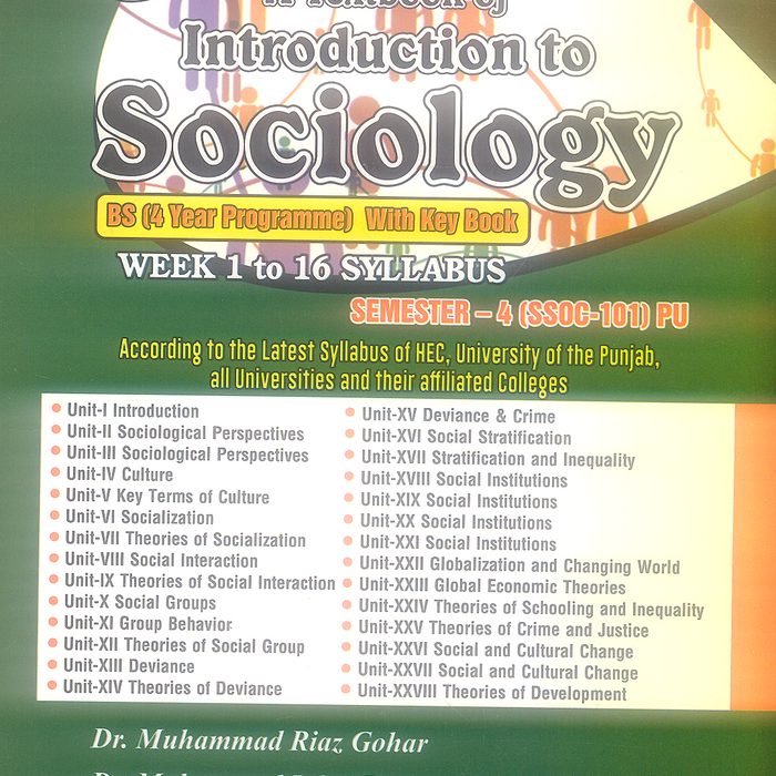 A Textbook of Introduction To Sociology For BS 2nd Edition - With Key Book