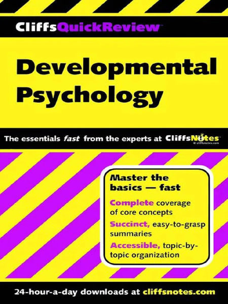 Developmental Psychology-Cliffs Quick Review